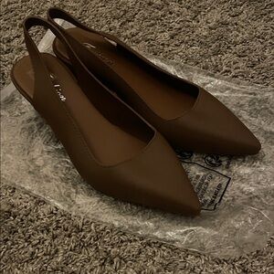 Brown Slingback Heels